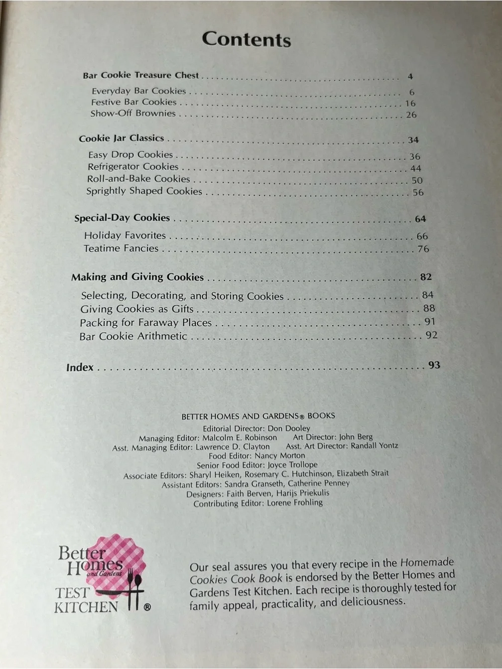 Better Homes and Gardens Homemade Cookies Cook Book - White & Red Cover